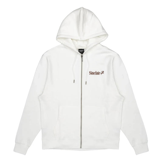 Sinclair Caviar Zip-Up Hoodie White