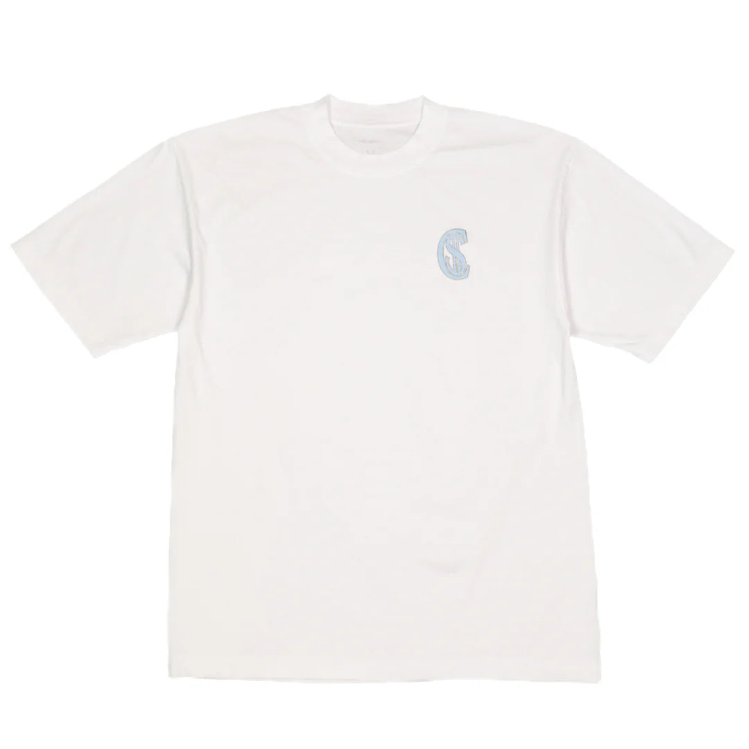 Chris Smokes Perpetual Motion Tee White