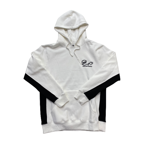 Endless Supply Color Block Hoodie White/Black