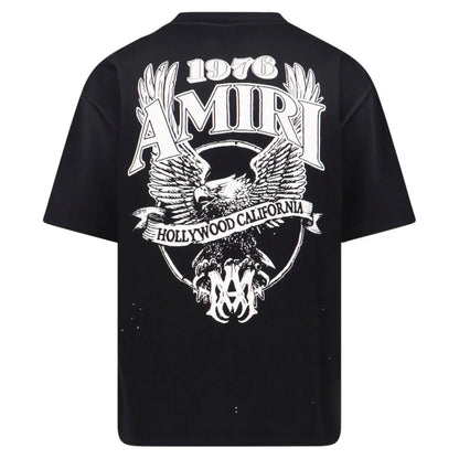 Amiri Eagle Oversized Tee Black