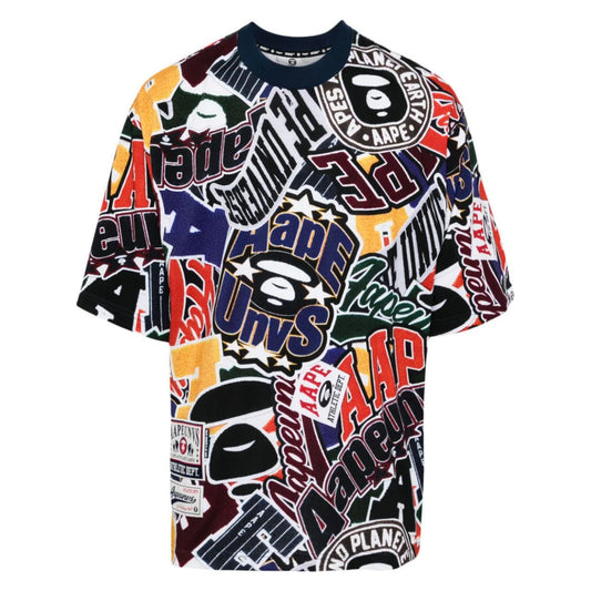 AAPE By A Bathing Ape Graphic Logo Tee Multi