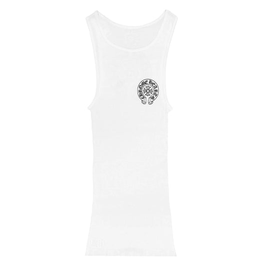 Chrome Hearts Horseshoe Rib Tank White