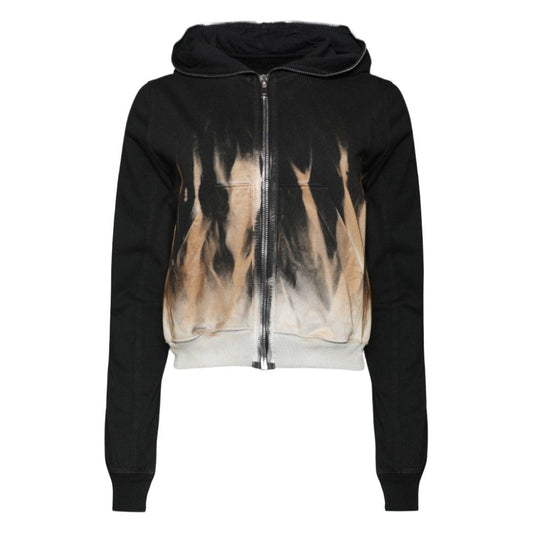 Rick Owens DRKSHDW Small Gimp Hoodie Black/Terra