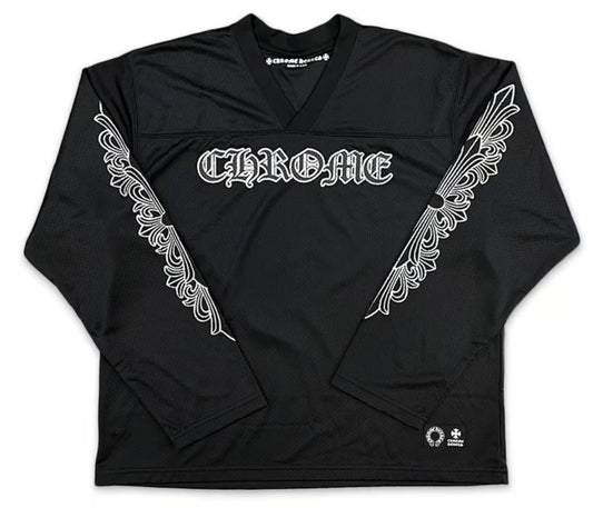 Chrome Hearts Sports Mesh Warm Up Jersey Black