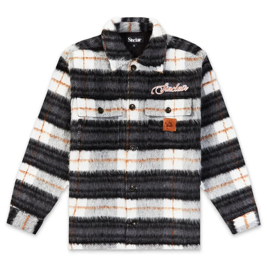 Sinclair Plaid Mohair Flannel Black