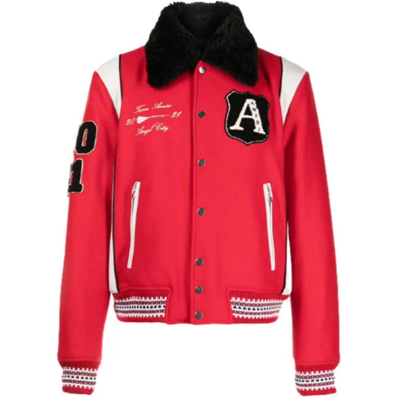 Amiri Always On Point Varsity Bomber Jacket