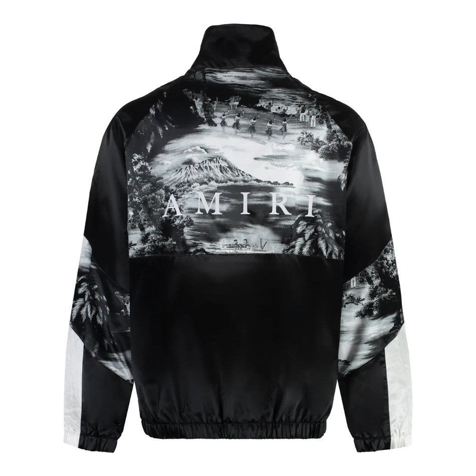 Amiri Hawaiian Print Track Jacket Black