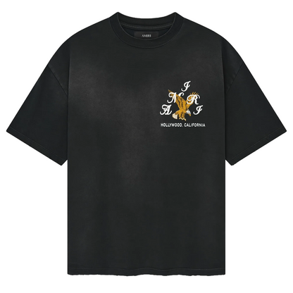Amiri Eagle Oversized Tee Black