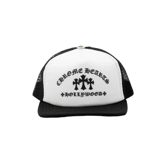 Chrome Hearts King Taco Trucker Hat Black/White