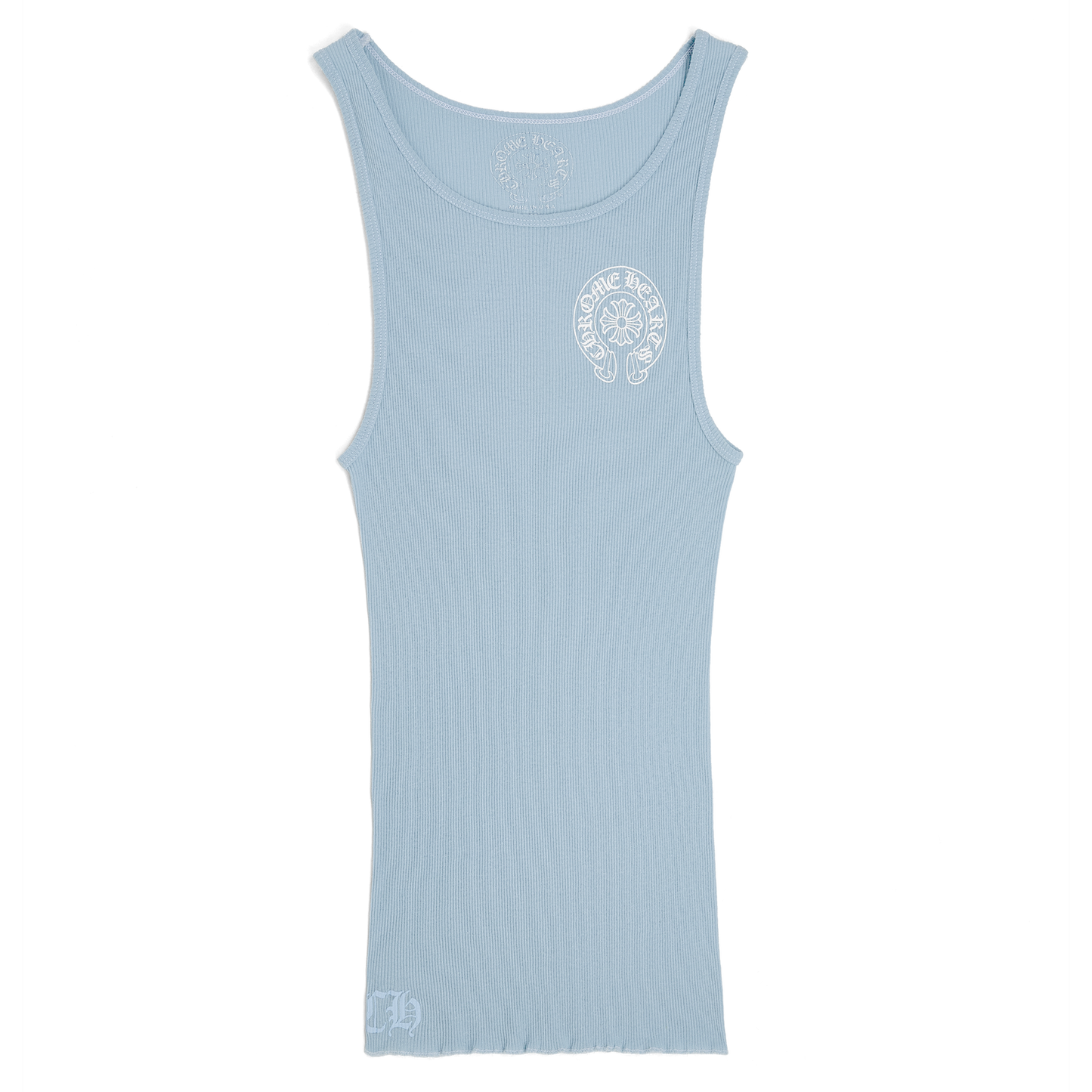 Chrome Hearts Horseshoe Rib Tank Baby Blue