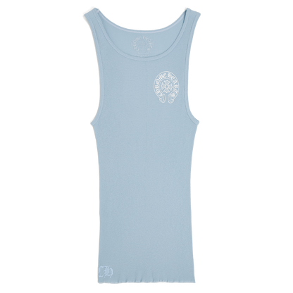 Chrome Hearts Horseshoe Rib Tank Baby Blue