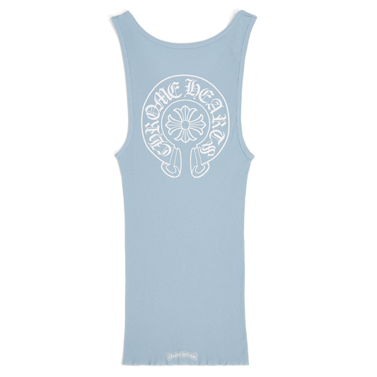 Chrome Hearts Horseshoe Rib Tank Baby Blue
