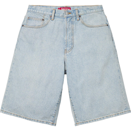Supreme Baggy Denim Short Light Washed Indigo