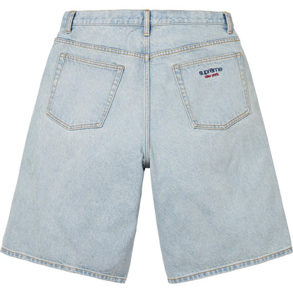 Supreme Baggy Denim Short Light Washed Indigo