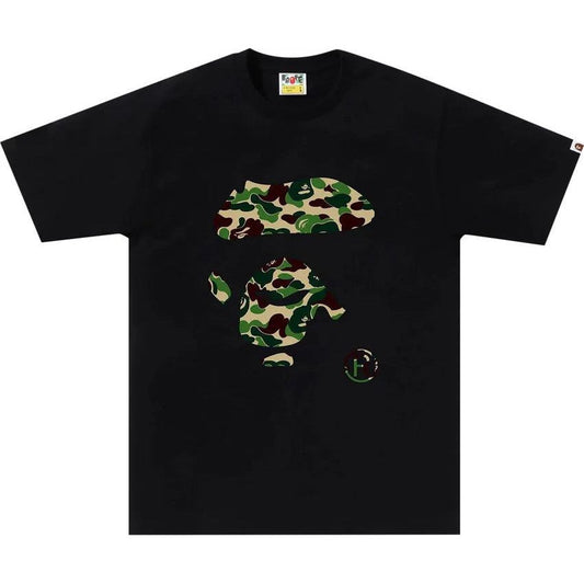 BAPE ABC Camo Ape Face Tee Black/Green