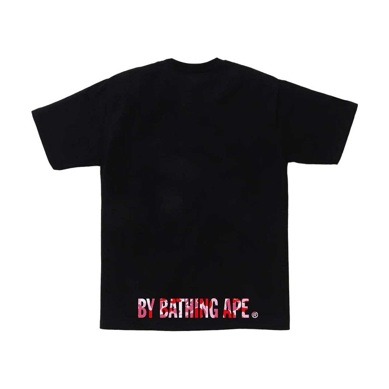 BAPE ABC Camo Ape Face Tee Black/Pink