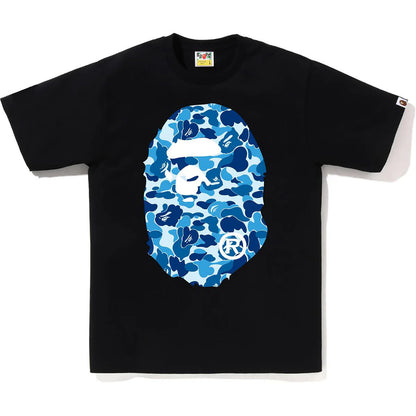 BAPE ABC Camo Big Ape Head Tee Black/Blue