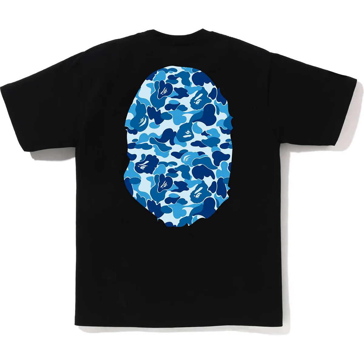 BAPE ABC Camo Big Ape Head Tee Black/Blue