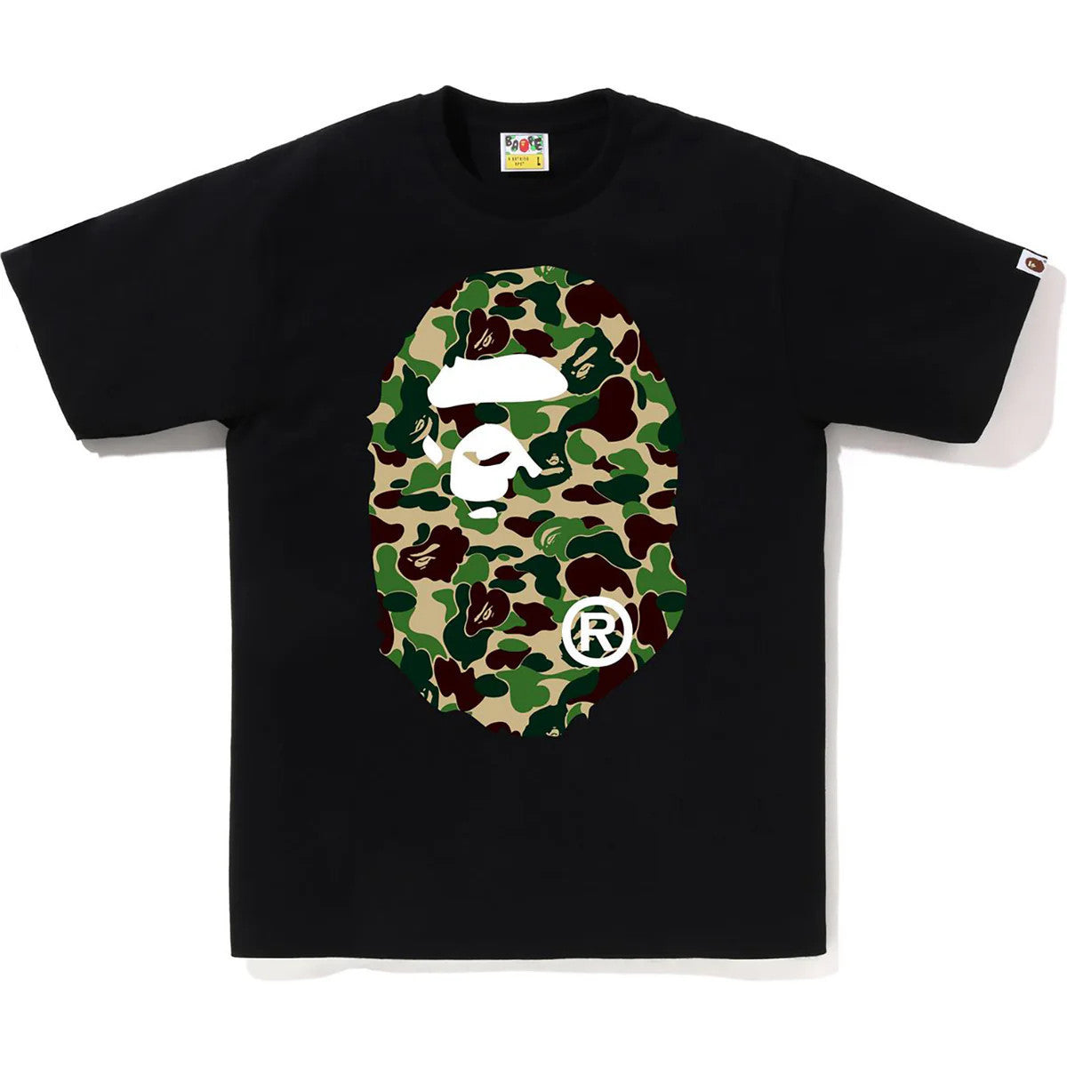 BAPE ABC Camo Big Ape Head Tee Black/Green