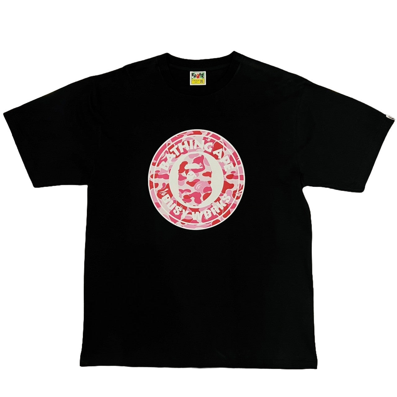 BAPE ABC Camo Busy Works Tee Black/Pink