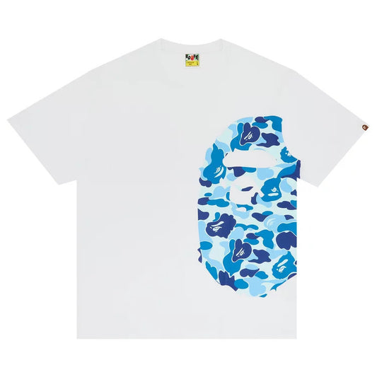 BAPE ABC Camo Side Big Ape Head Tee White/Blue