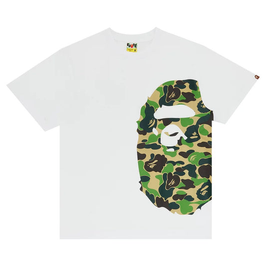 BAPE ABC Camo Side Big Ape Head Tee White/Green