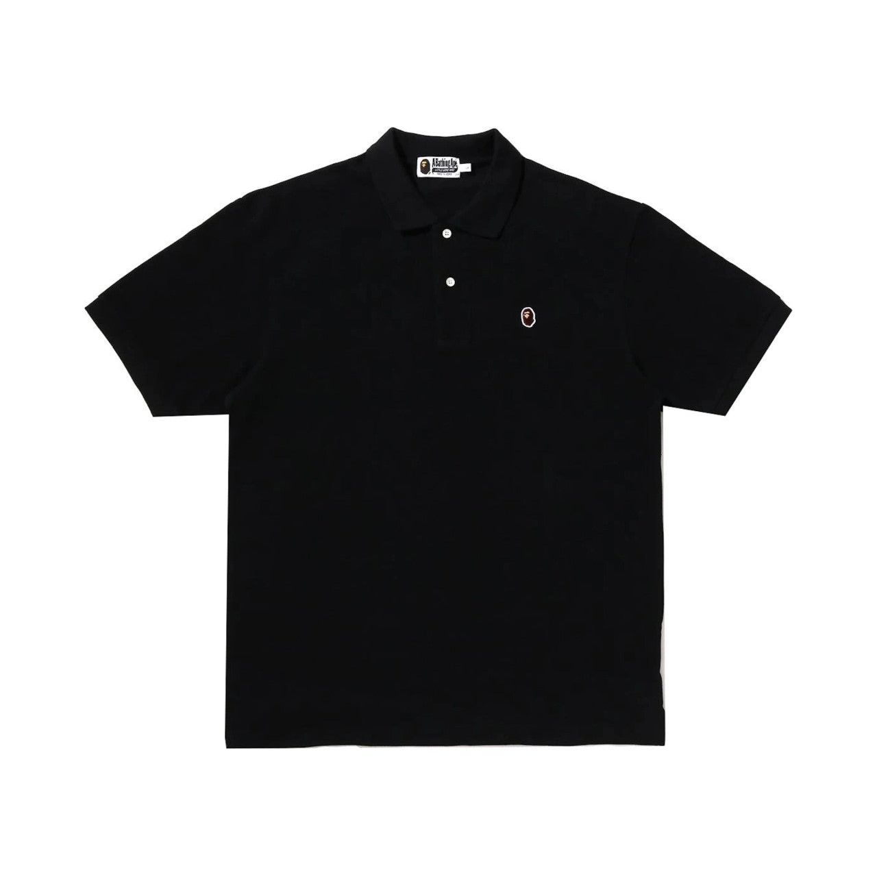 BAPE Ape Head One Point Polo Black