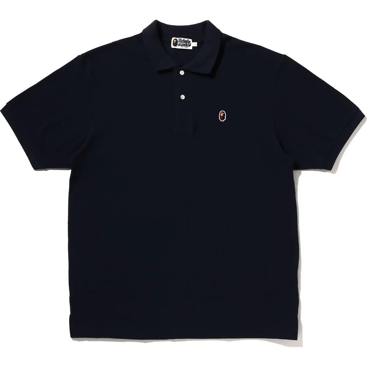 BAPE Ape Head One Point Polo Navy