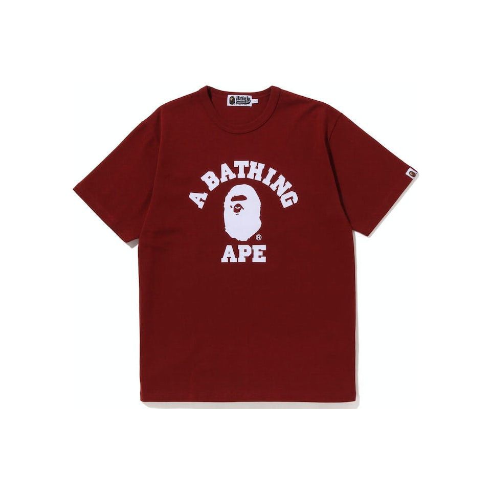 Bape College Heavy Weight Tee Red