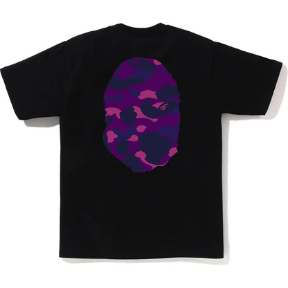 BAPE Color Camo Big Ape Head Tee Black/Purple