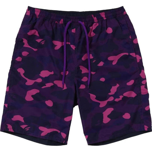 BAPE Color Camo Shark Reversible Shorts Purple