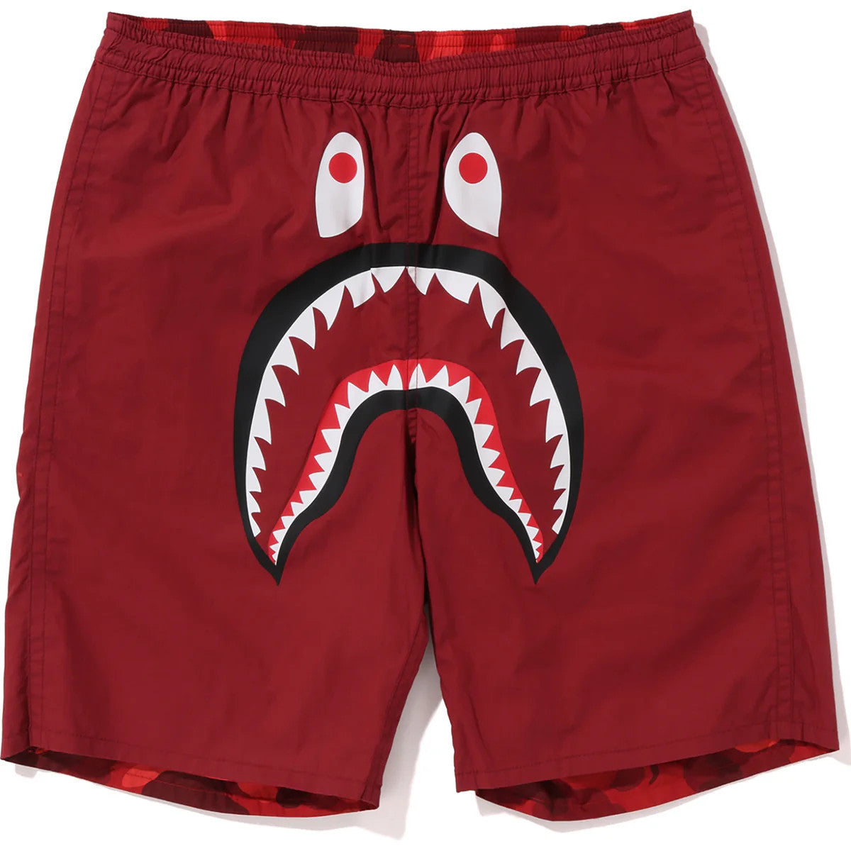 BAPE Color Camo Shark Reversible Shorts Red