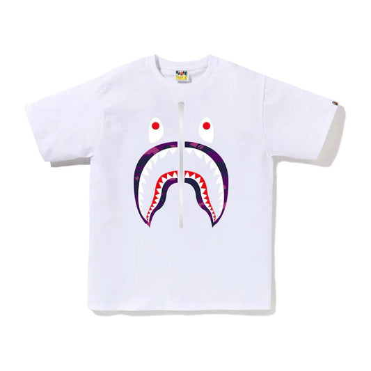 BAPE Color Camo Shark Tee White/Purple