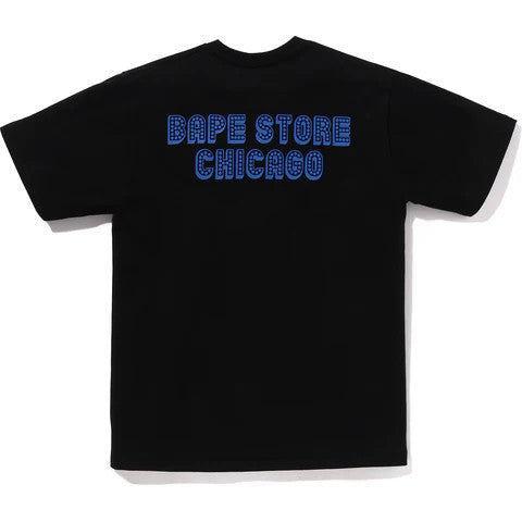 BAPE Store Chicago Ape Head Tee Black