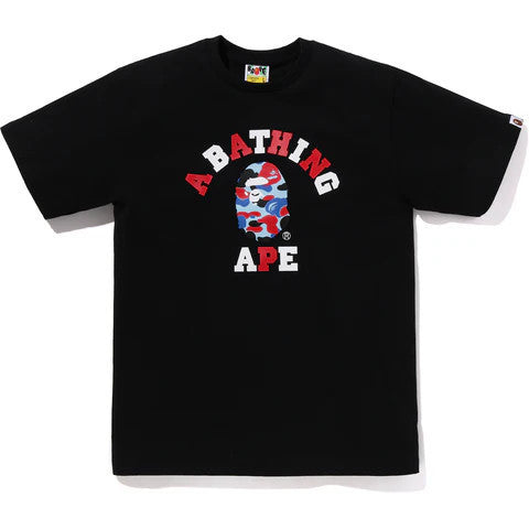 BAPE Store Chicago College Tee Black