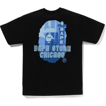 BAPE Store Chicago Theater Sign Tee Black