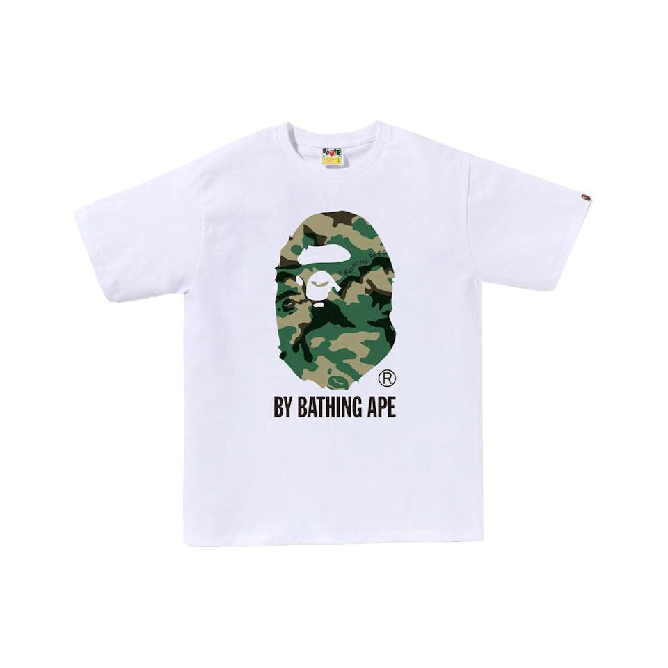 BAPE Woodland Camo By Bathing Ape Tee White