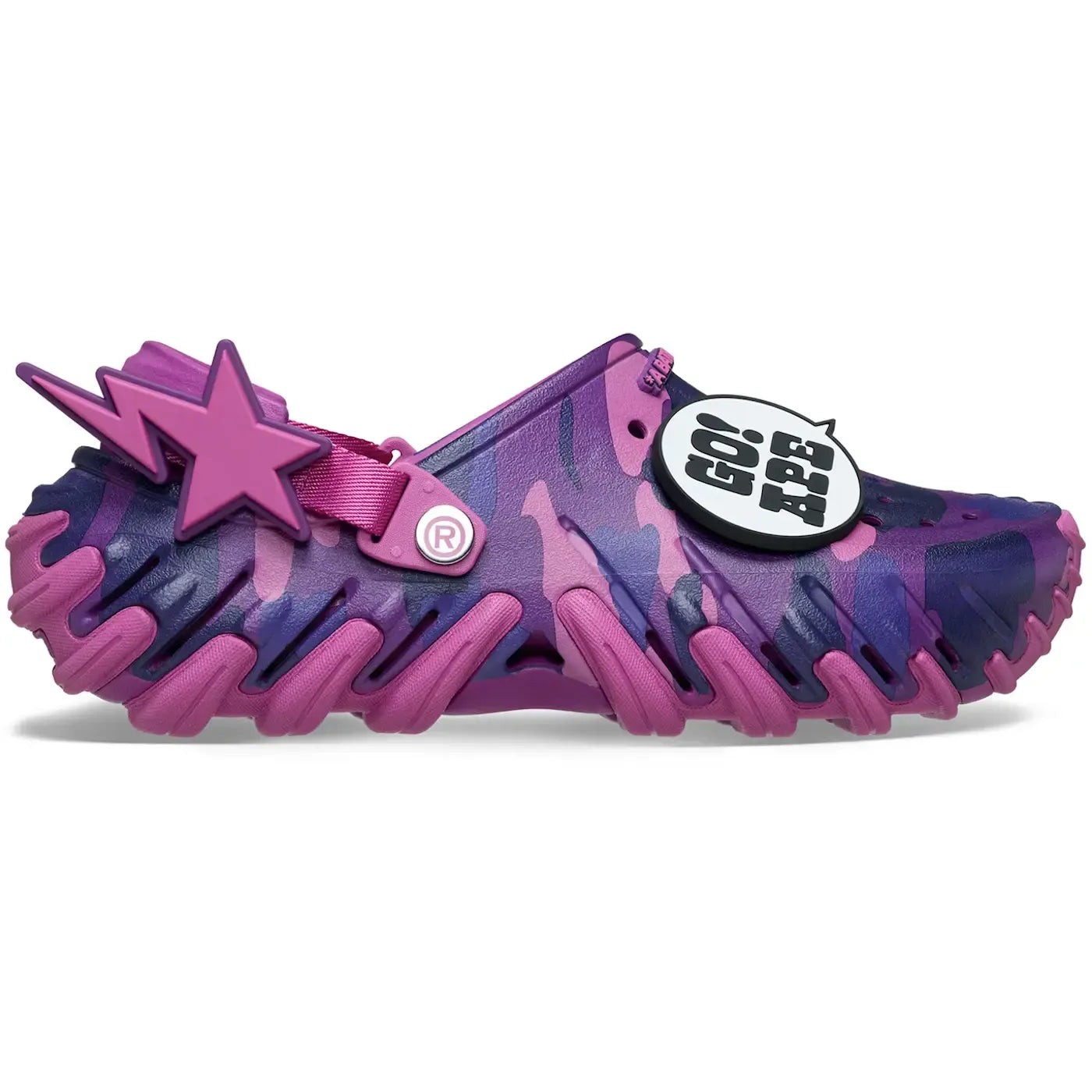 Crocs x BAPE Echo RO Clog Bape Grapeberry Camo