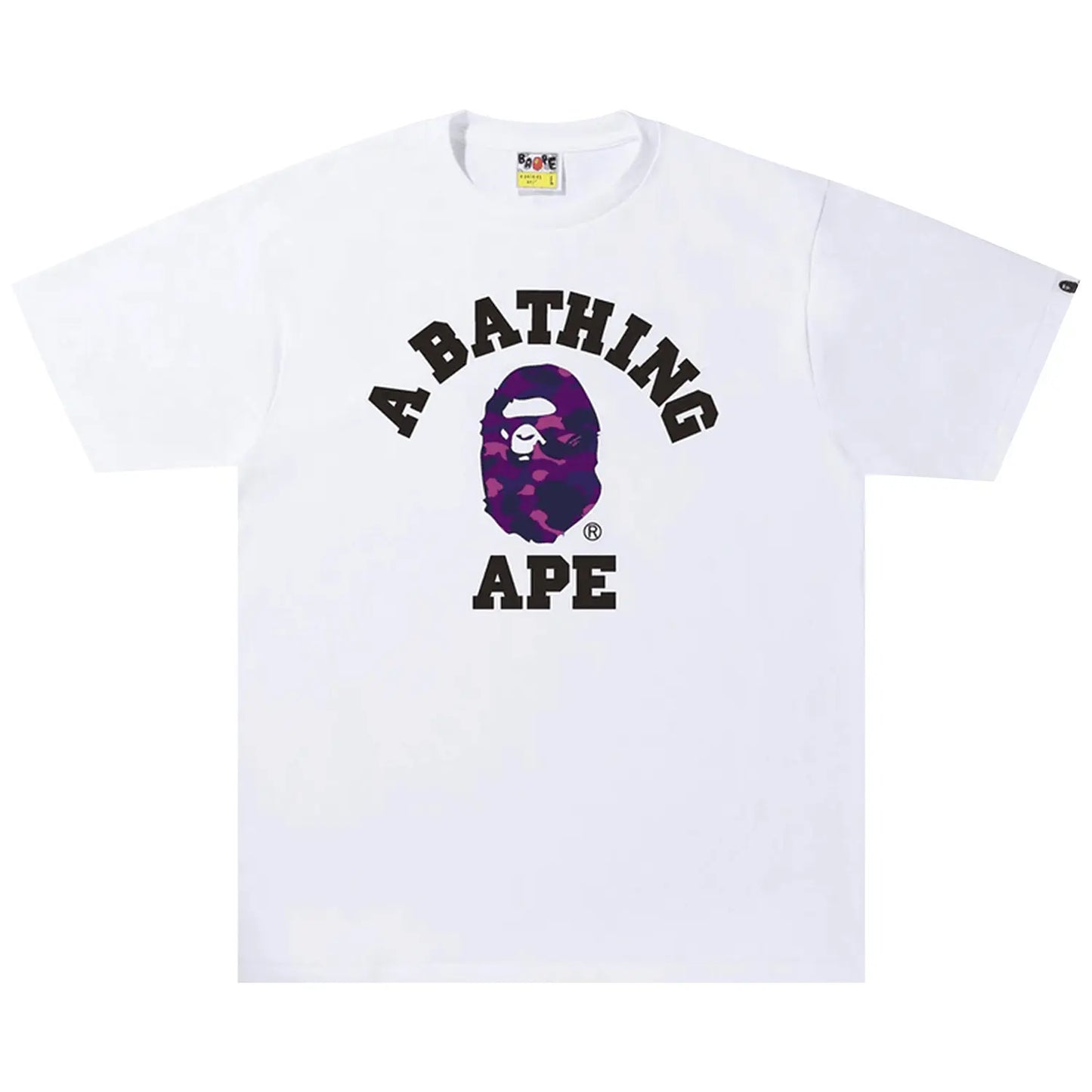 BAPE Color Camo College Tee White/Purple