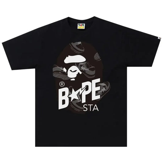 BAPE Random Bape Sta Ape Head Relaxed Tee Black/Grey