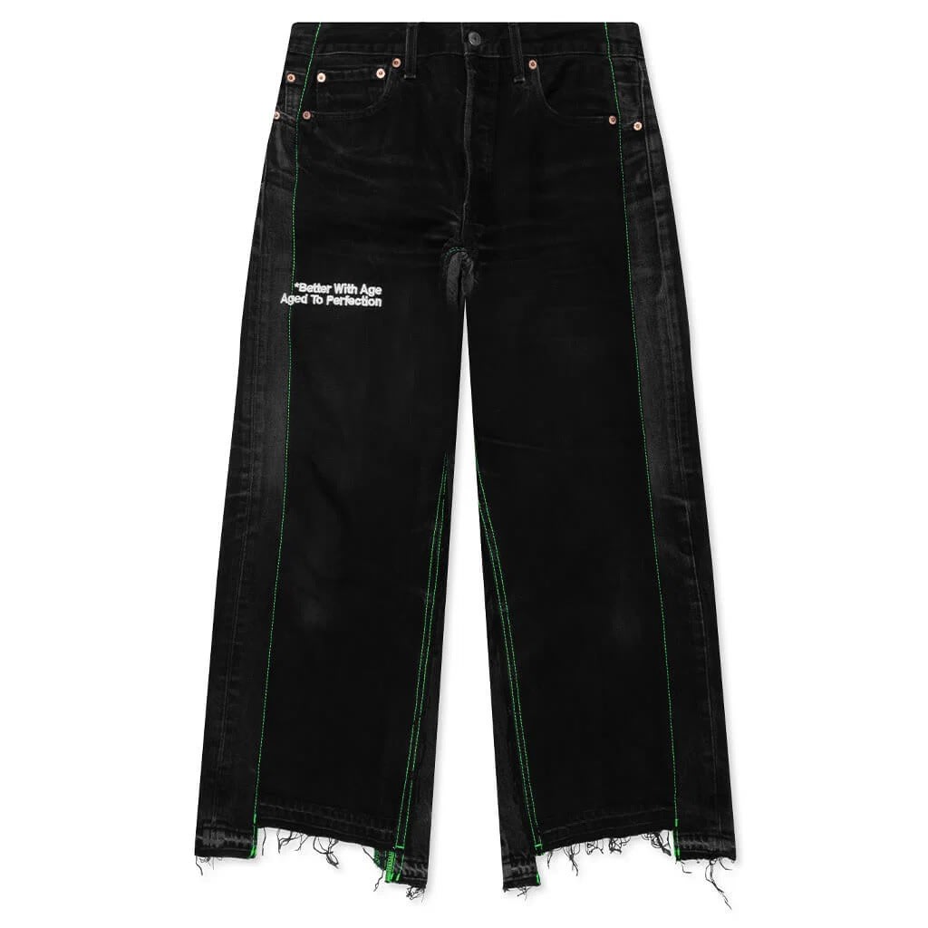 *Better With Age Monroe Triple Wide Denim Trouser Black