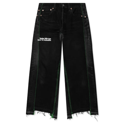 *Better With Age Monroe Triple Wide Denim Trouser Black