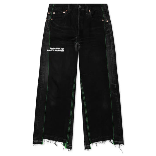 *Better With Age Monroe Triple Wide Denim Trouser Black