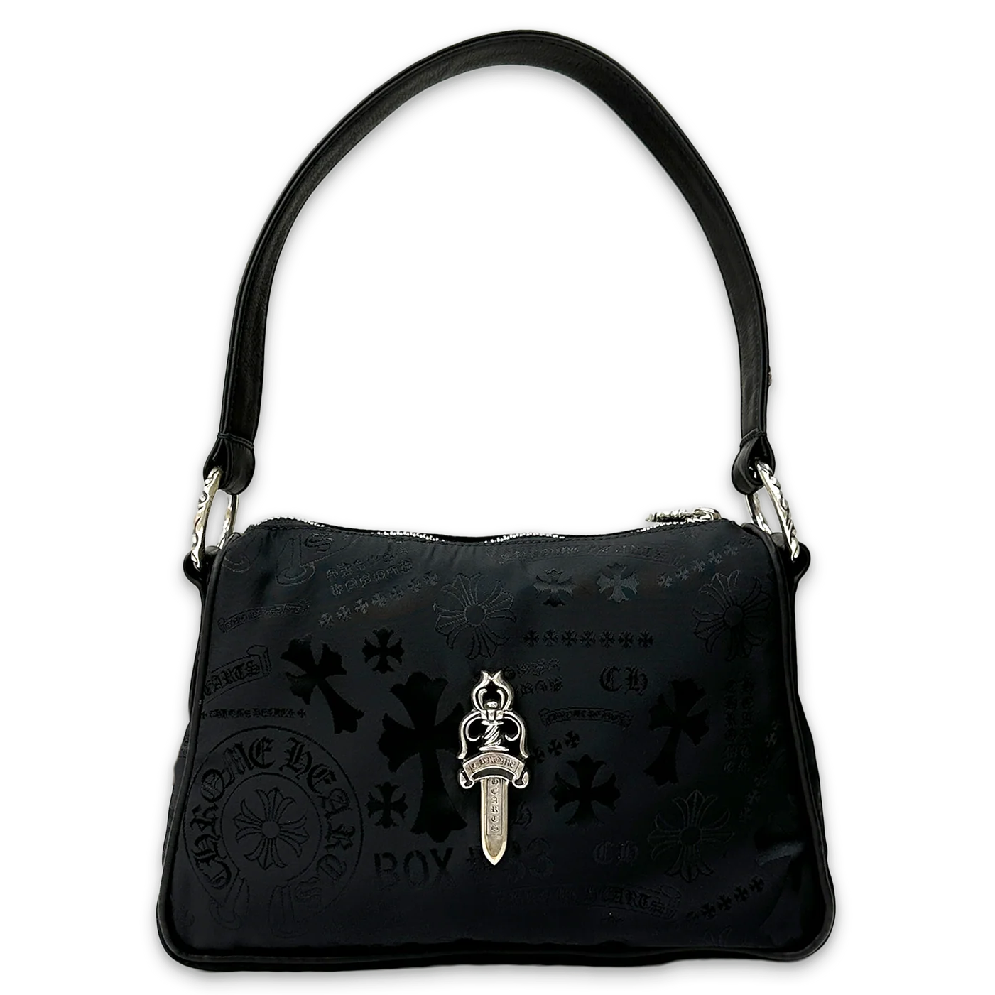 Chrome Hearts Nylon Stencil Chicken Nugget Bag Black