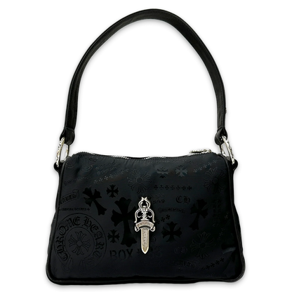 Chrome Hearts Nylon Stencil Chicken Nugget Bag Black