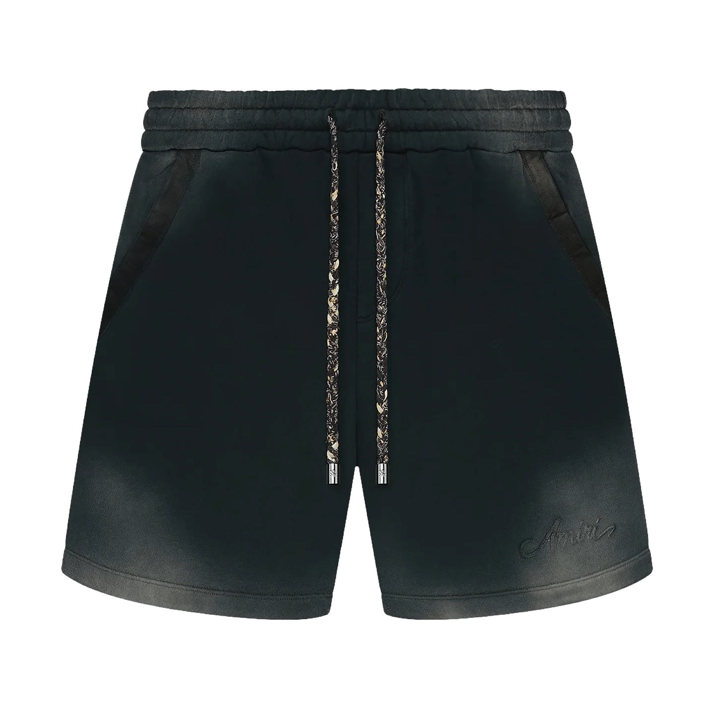 Amiri Bleach Bandana Short Black
