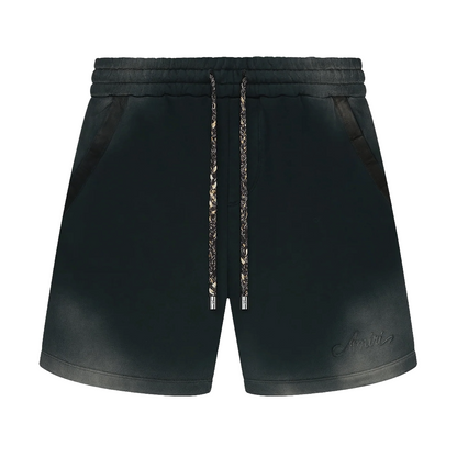 Amiri Bleach Bandana Short Black
