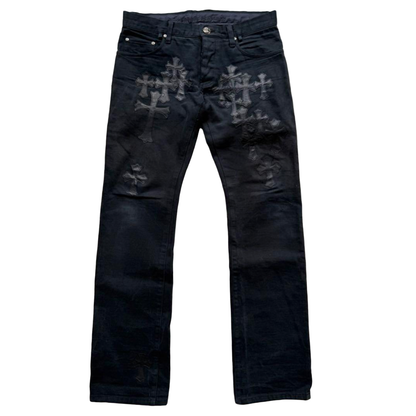 Chrome Hearts Cross Patch Black/Black Jeans