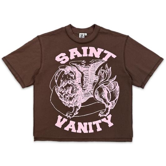 Saint Vanity Griffin Tee Brown/Pink