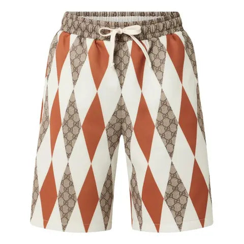 Gucci Argyle Shorts Brown